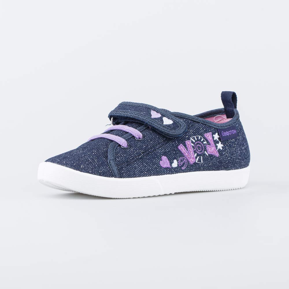 531285-11 Кеды на липучке Джинс темно-синий, все фото 1