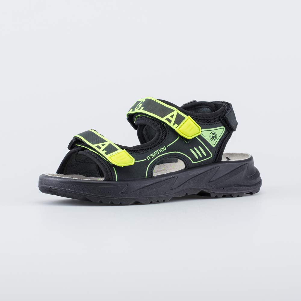 624033-21 Кожаные сандалии на липучках, все фото 1