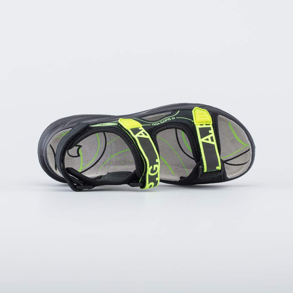 624033-21 Кожаные сандалии на липучках, все фото 4