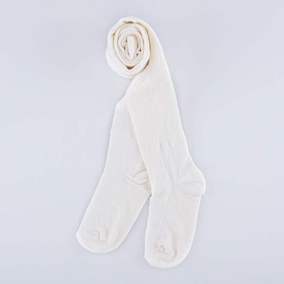 07032439-40 Ажурные колготки для девочки молочный, все фото 2