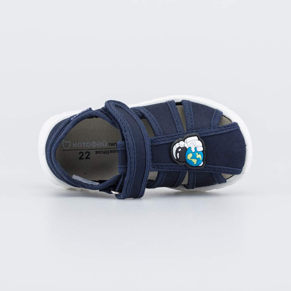 221183-12 Текстильные сандалии для мальчика Космонавт	, все фото 4