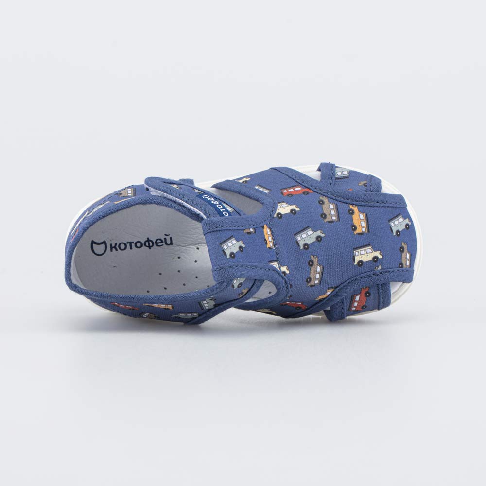 221188-72 Текстильные сандалии для мальчика Машинки , все фото 4