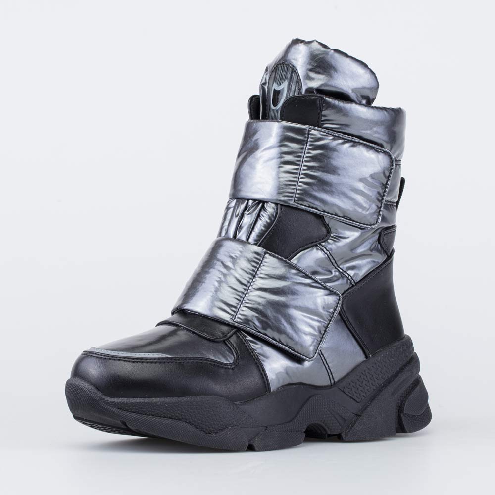 654065-42 Серебристые дутики на высокой подошве, все фото 1