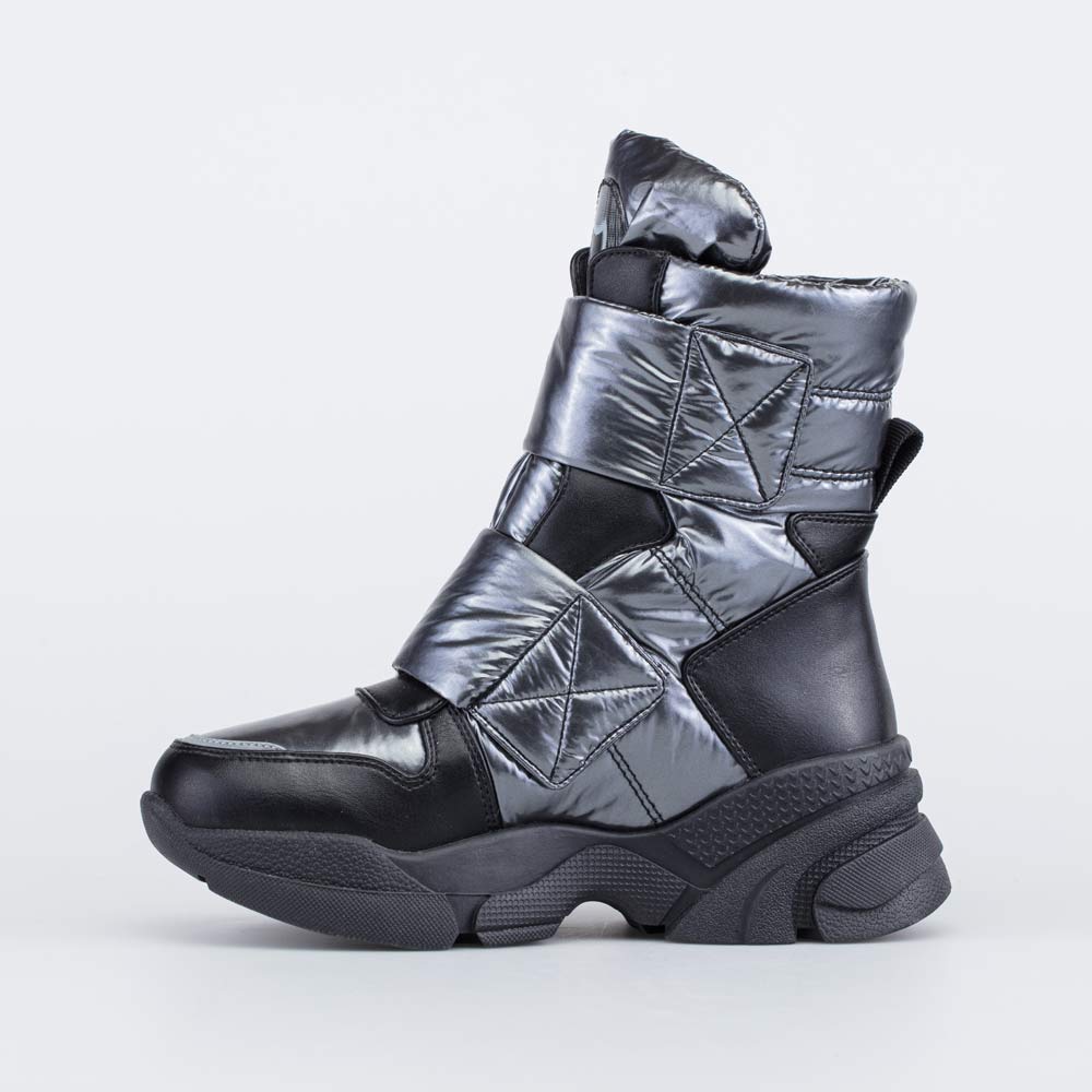 654065-42 Серебристые дутики на высокой подошве, все фото 2