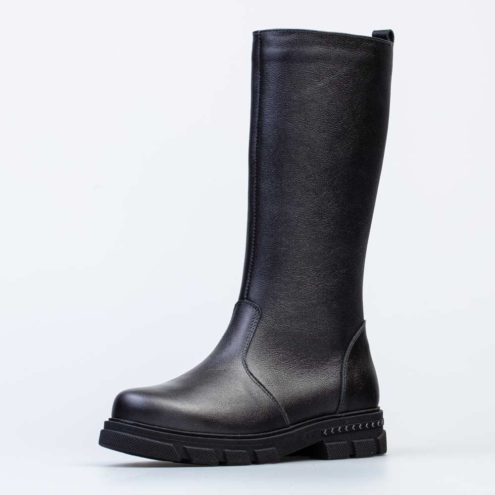 662151-32 Кожаные сапоги на молнии утепленные, все фото 1