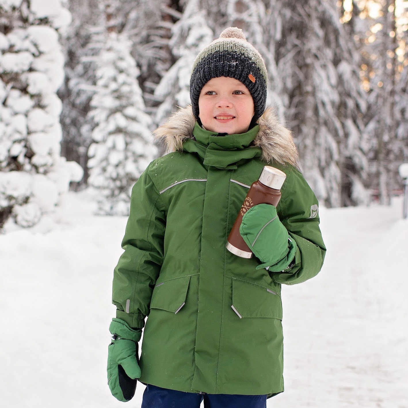 07057001-42 Зимняя куртка Зеленая, все фото 5