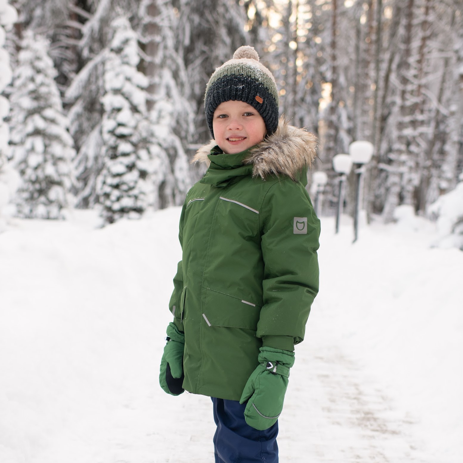 07057001-42 Зимняя куртка Зеленая, все фото 6