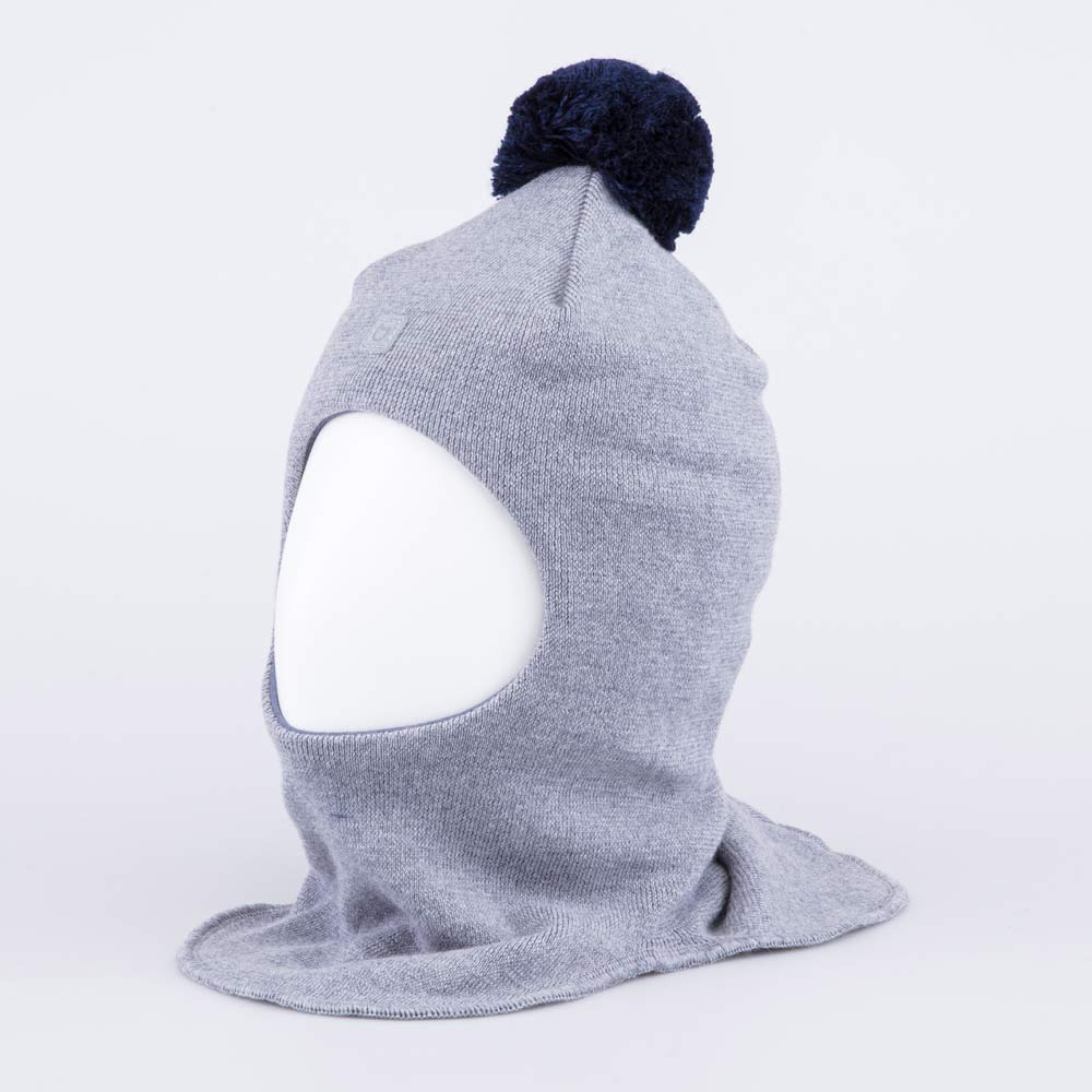 07711424-40 Серая шапка-шлем для мальчика, все фото 1