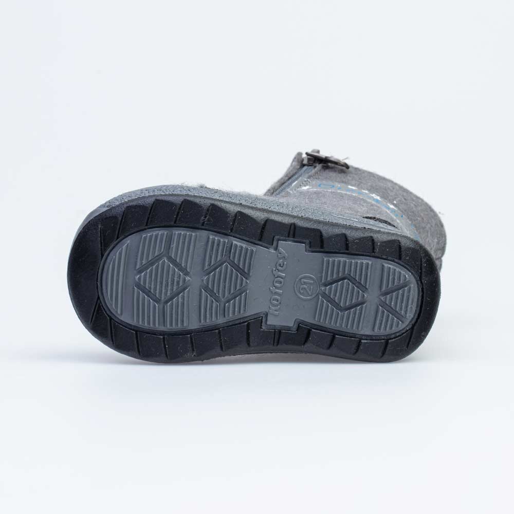 167061-41 Серые валенки на молнии , все фото 3