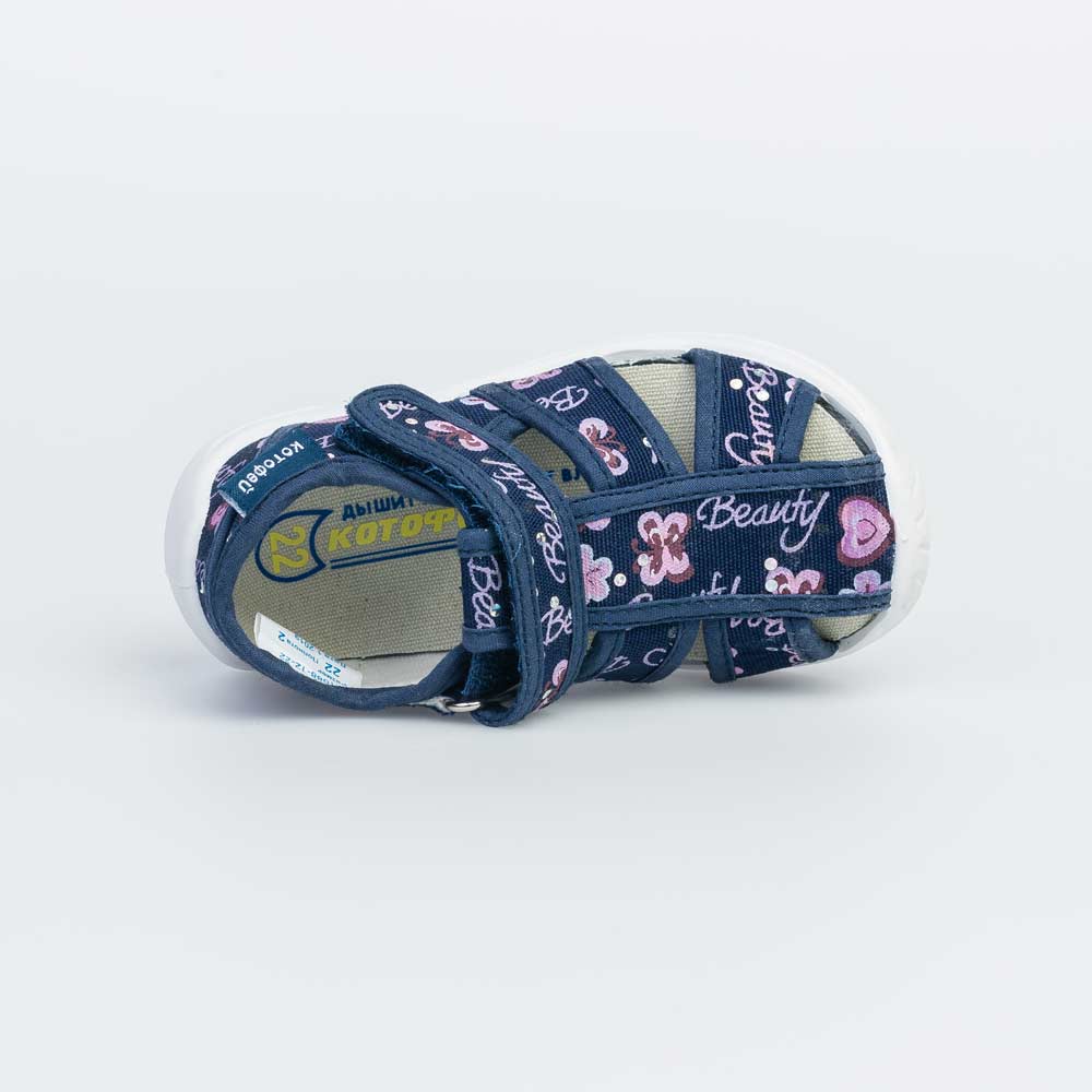 221088-12 Босоножки текстильные для девочки, все фото 5