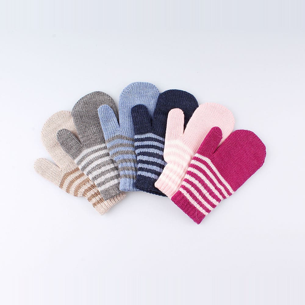 07021128-40 Варежки детские двухслойные розовые, все фото 1