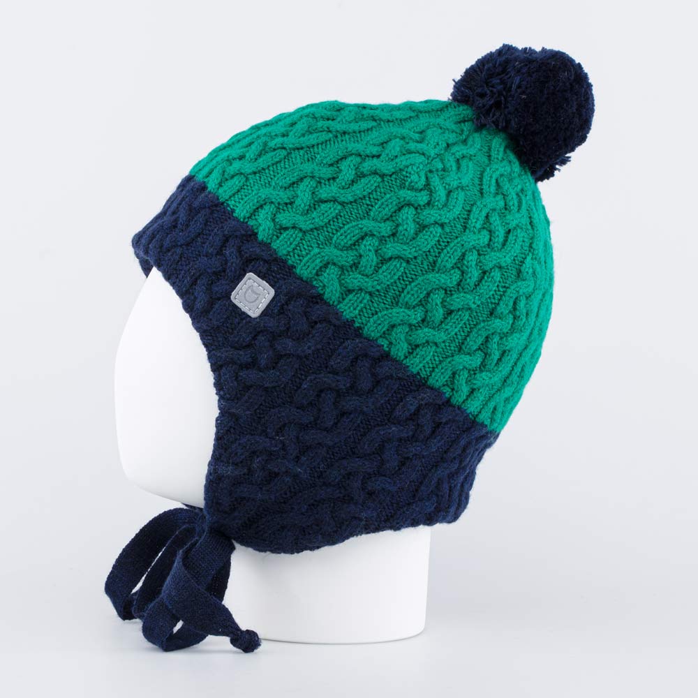 07711385-40 Зимняя шапка для мальчика на завязках, все фото 2