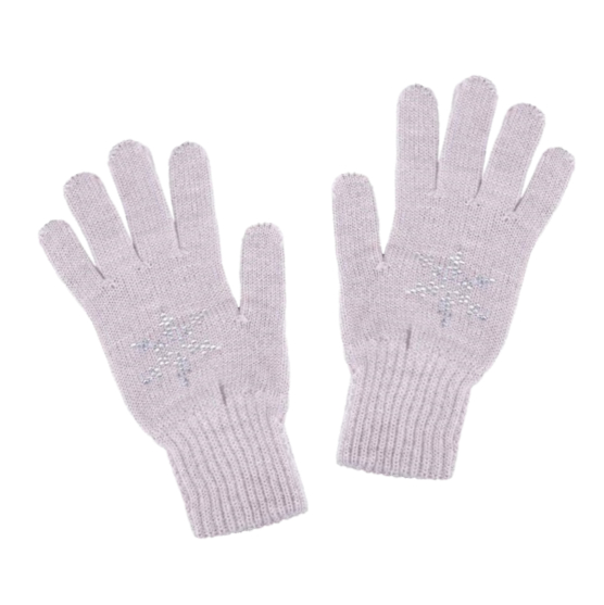 07822171-40 Перчатки для девочек однослойные бежевые, все фото 1