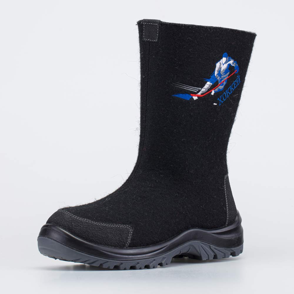 967065-41 Черные мужские валенки Хоккей , все фото 1