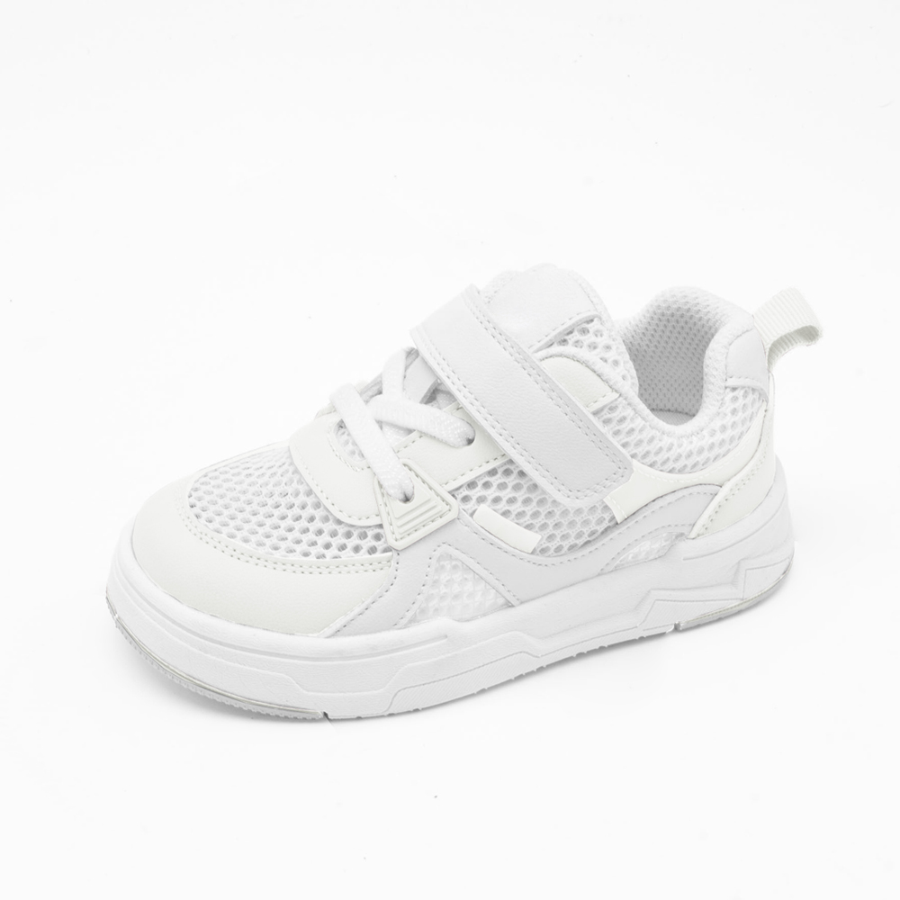 244018-11 Белые кроссовки на липучке, все фото 1
