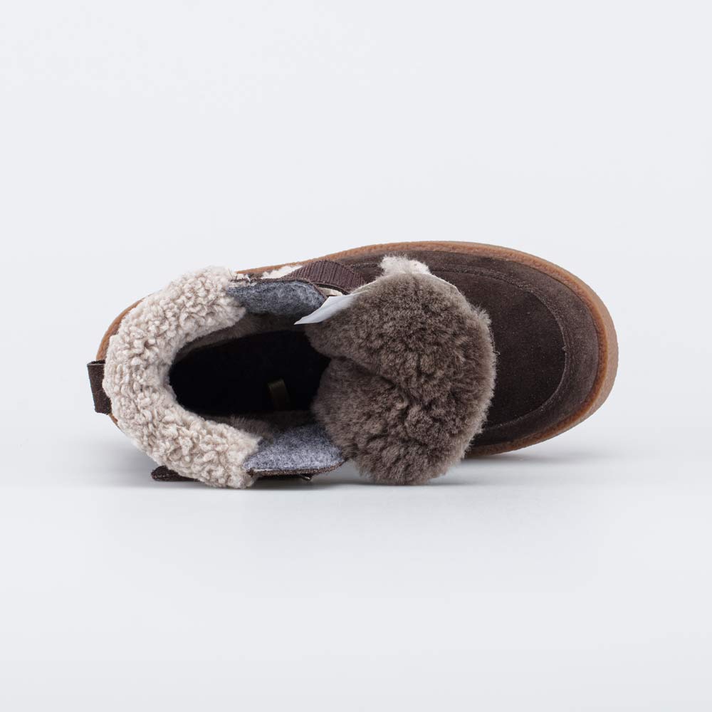 652231-51 Коричневые зимние ботинки для девочки , все фото 4