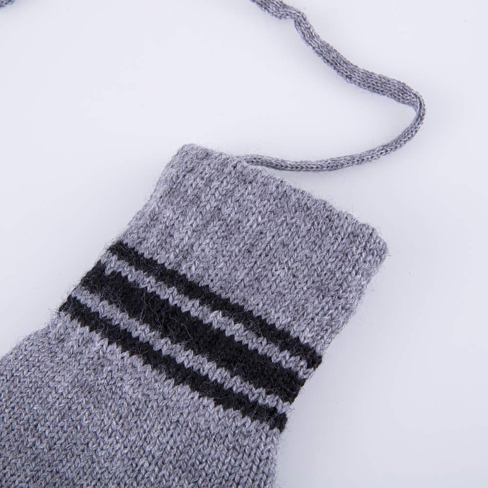 07721211-40 Варежки двухслойные из шерсти мериноса Полоски, все фото 2