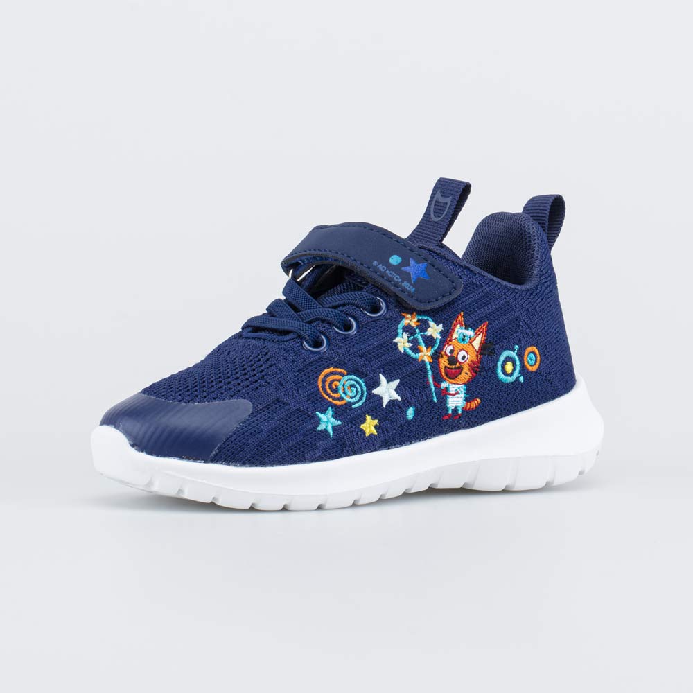 444038-11 Синие кроссовки на липучках Три кота, все фото 1