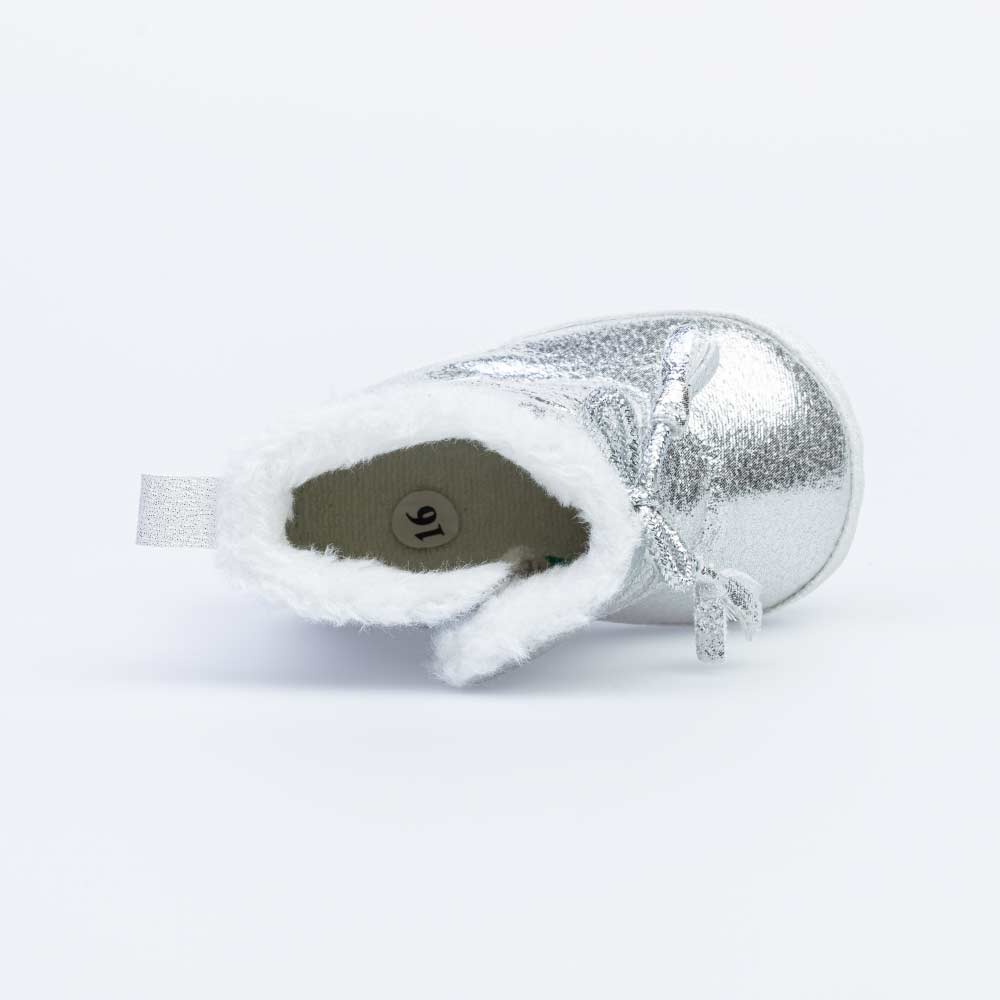 001090-11 Пинетки- сапожки серебристые, все фото 5