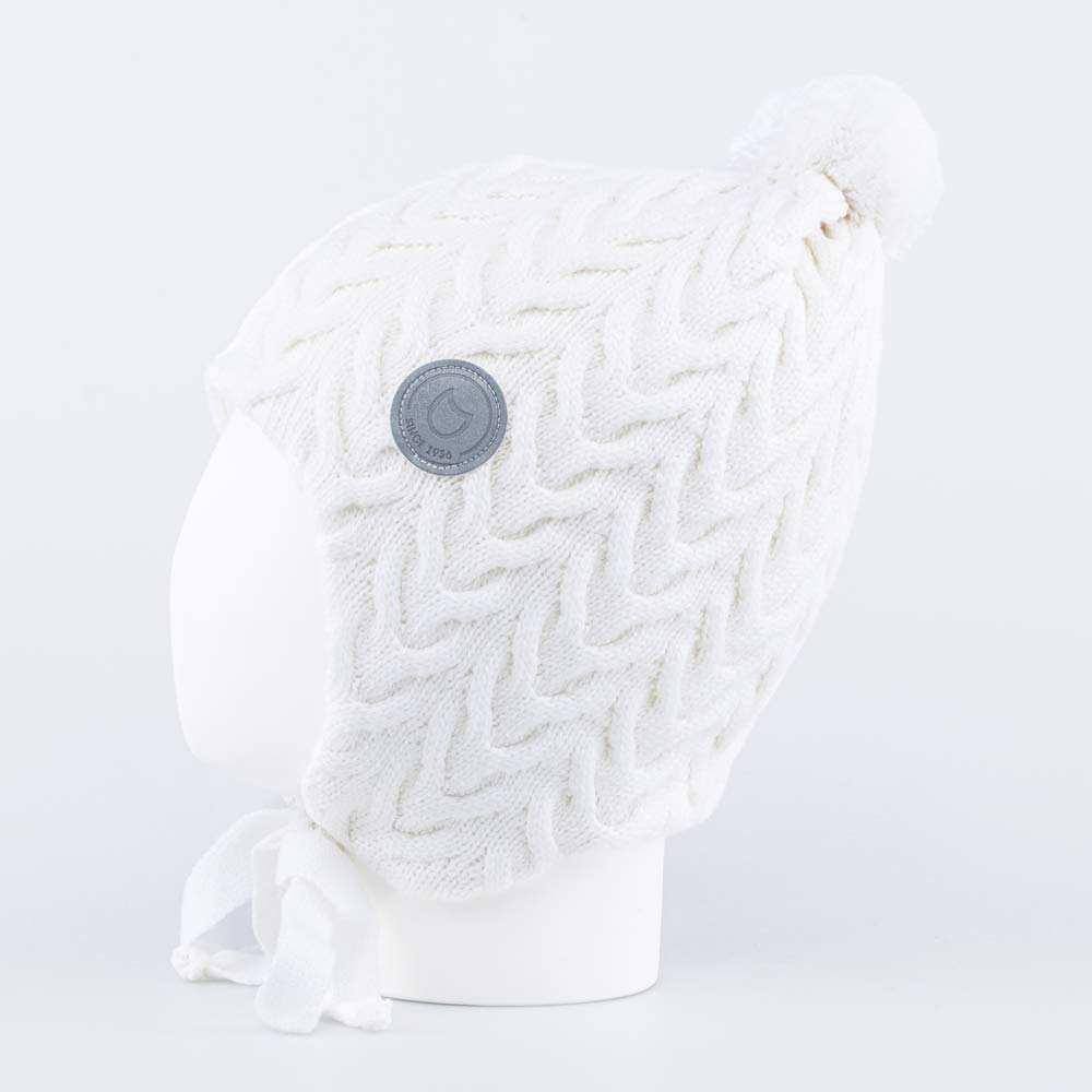 07811379-40 Зимняя шапка для девочки на завязках, все фото 2