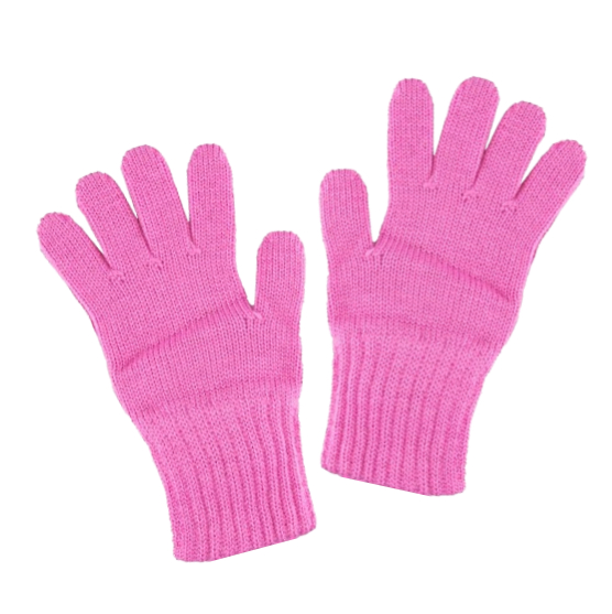 07822169-40 Перчатки для девочек однослойные розовые, все фото 1