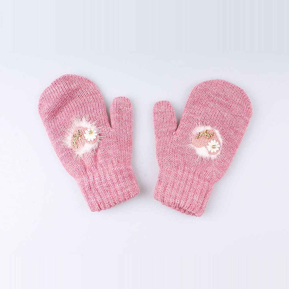 07821140-40 Варежки детские двухслойные фуксия, все фото 2