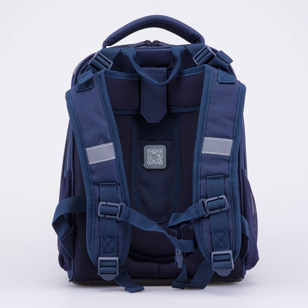 02704377-40 Рюкзак школьный с патчами-липучками Автогонки, все фото 3