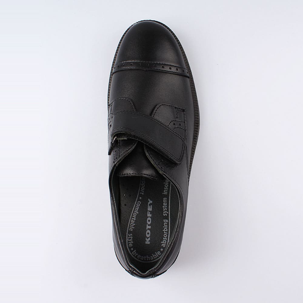 732242-21 Туфли черные на липучке, все фото 4