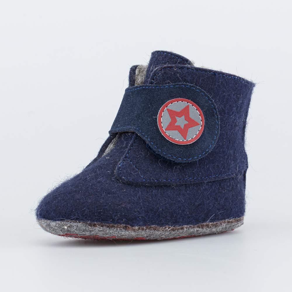 007013-43 Войлочные пинетки для мальчика Звезда, все фото 1