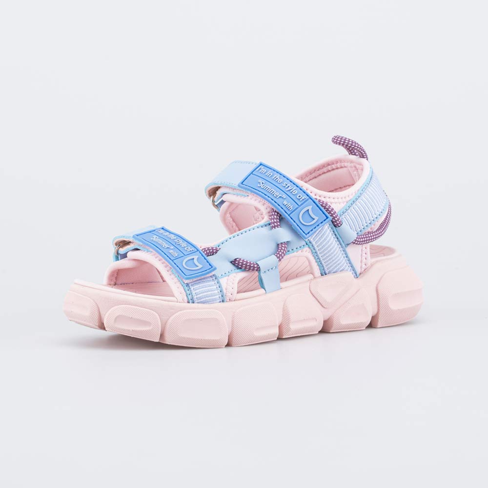 524077-18 Пляжные сандалии на липучках для девочки, все фото 1