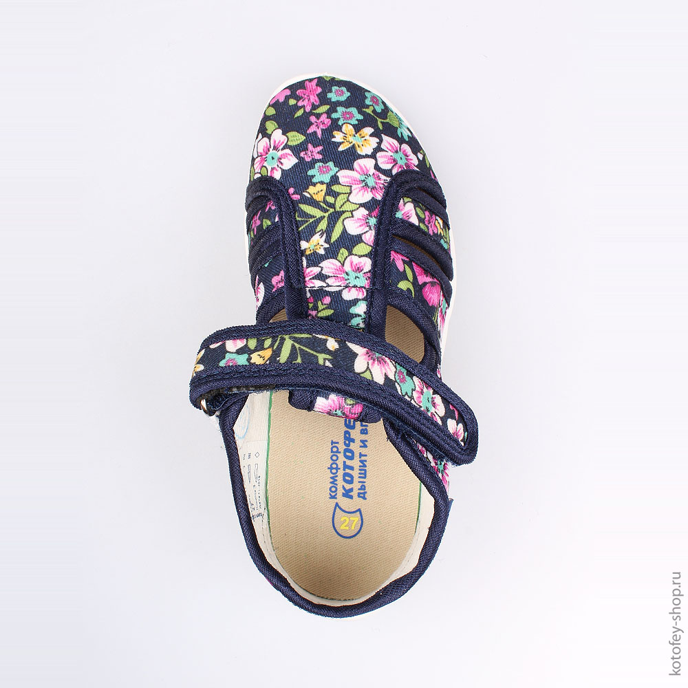 421019-11 Босоножки текстильные, все фото 4