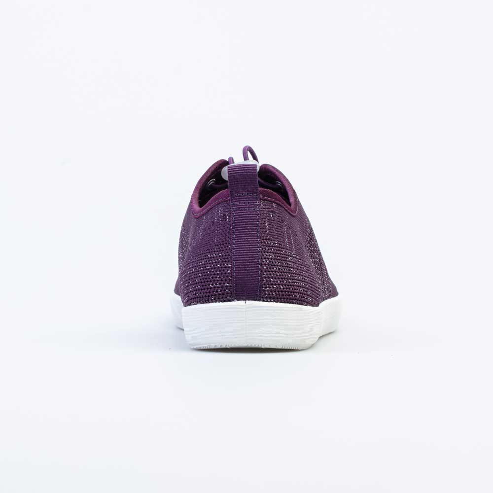 731121-11 Кеды из вязаного текстиля для девочки фиолетовый, все фото 5
