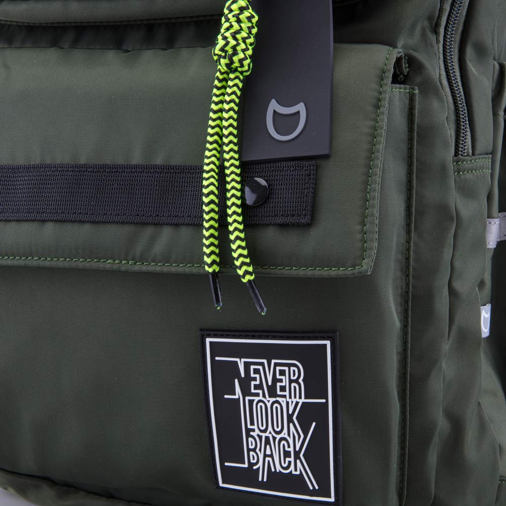 02704386-40 Рюкзак школьный темно-зеленый (15+), все фото 5