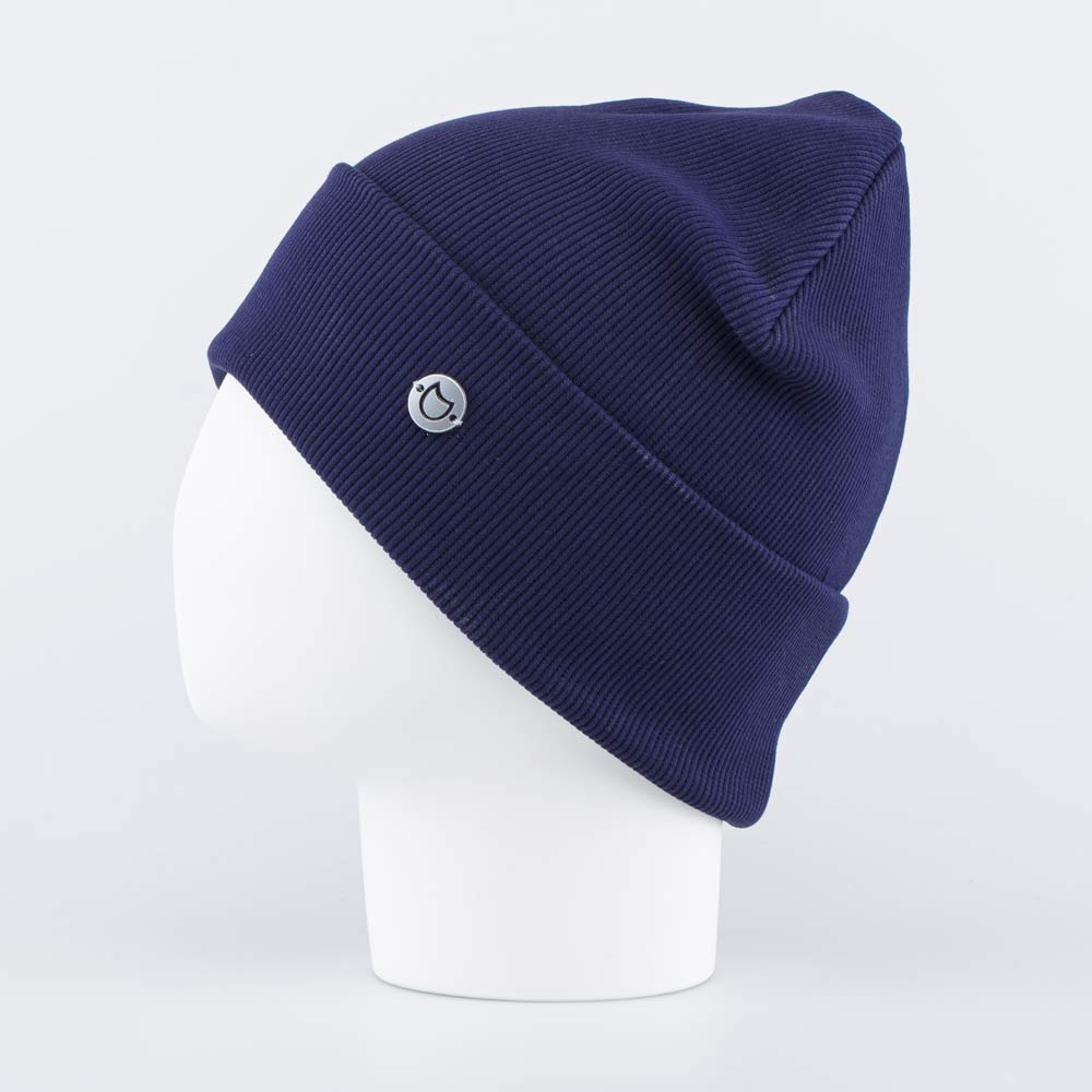 07711667-40 Шапка с отворотом для мальчика синий, все фото 2