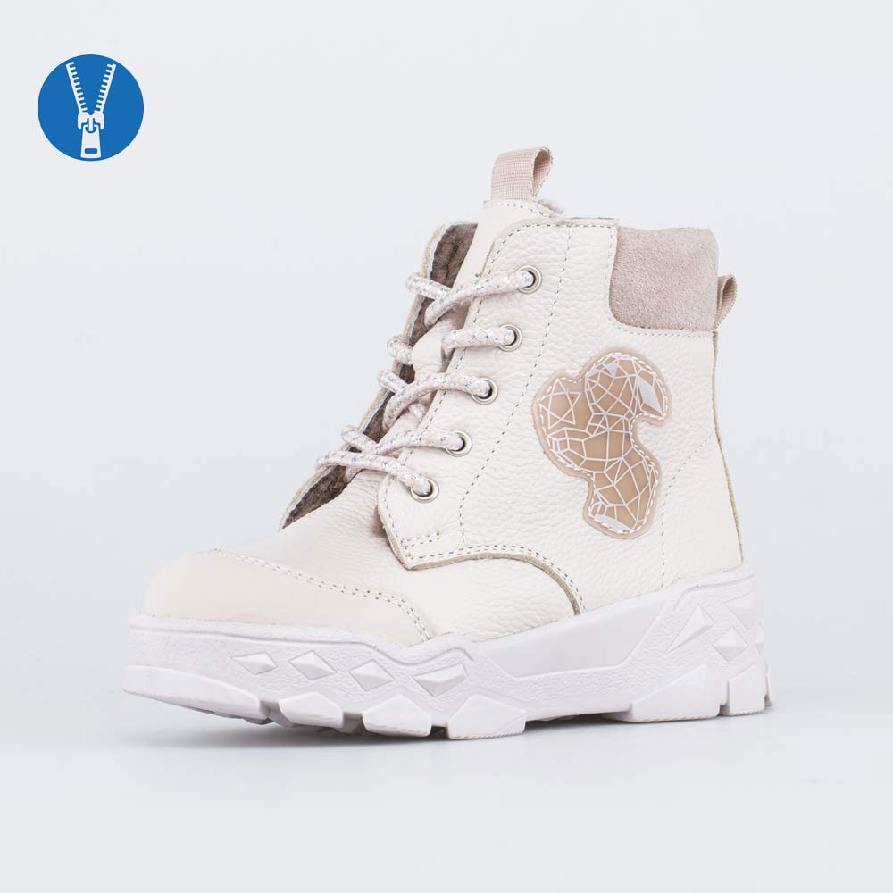 152361-51 Зимние ботинки на молнии Графический Зайка, все фото 1