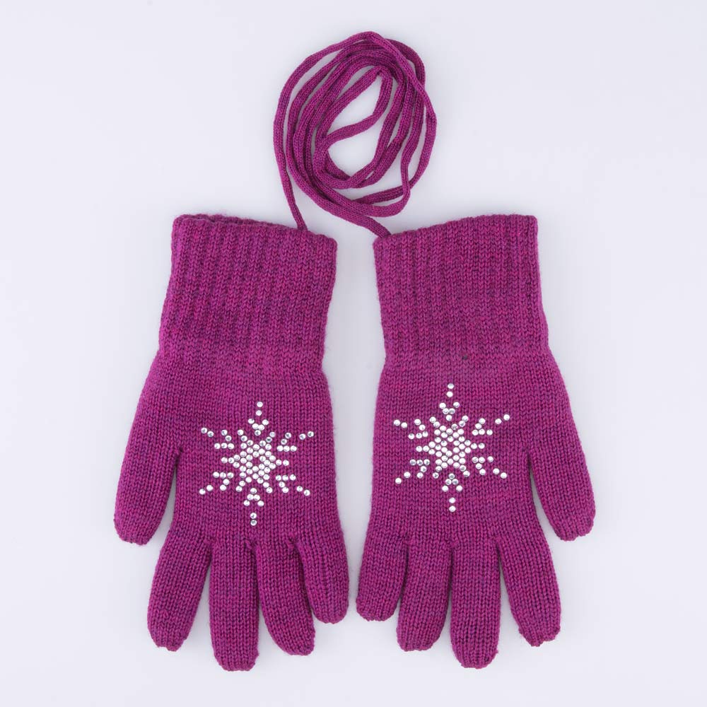 07822227-40 Перчатки детские двухслойные фуксия, все фото 1