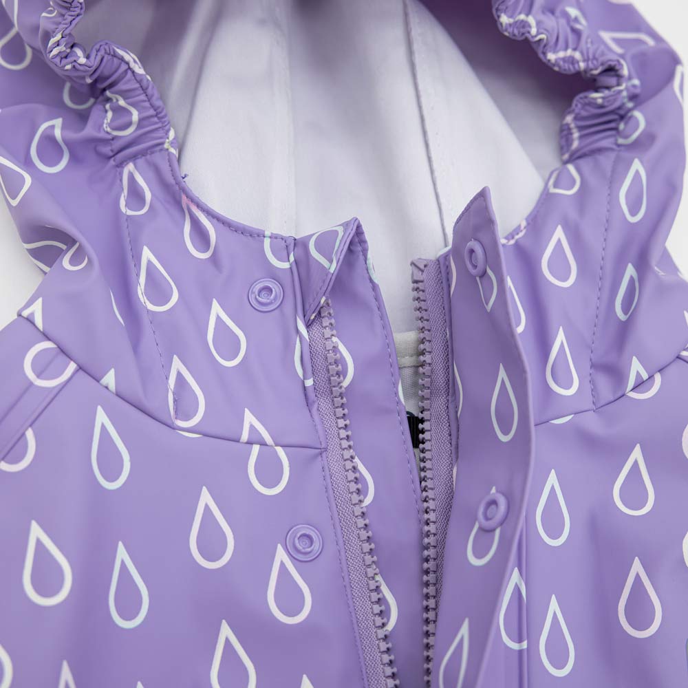 07851051-40 Куртка-дождевик детский, сиреневый, все фото 3