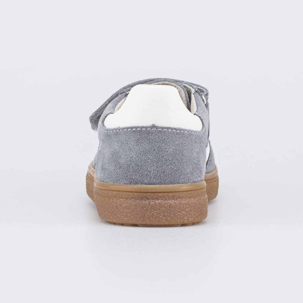 434023-72 Кожаные кеды для мальчика Серый велюр, все фото 5