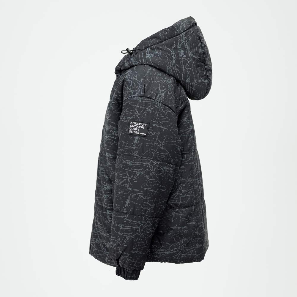 07758059-41 Дутая куртка демисезонная черно-серый, все фото 2