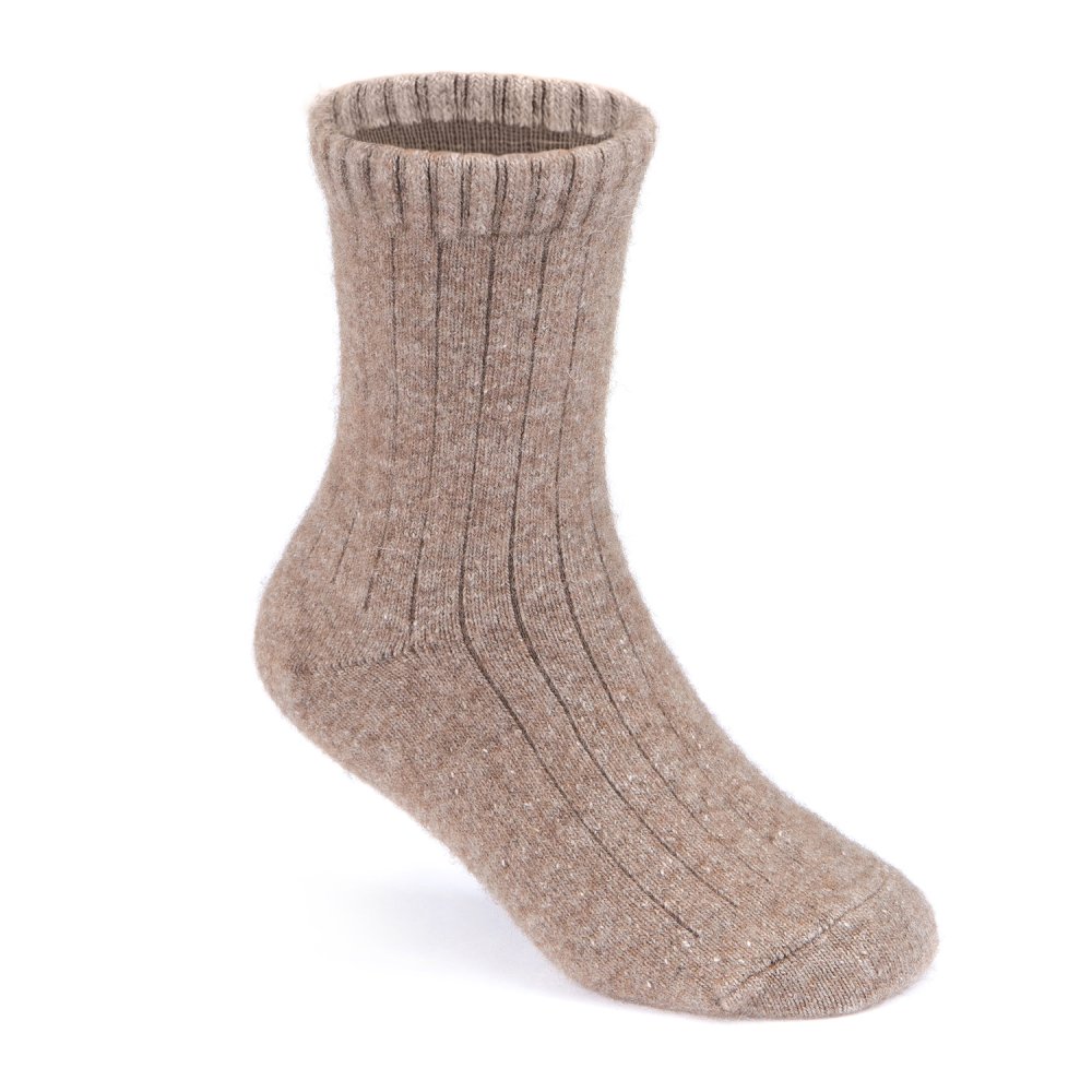 07742336-40 Подростковые термоноски с пухом коричневый, все фото 2