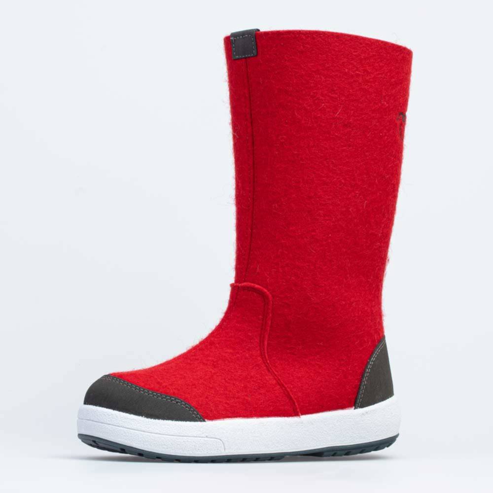 867081-02 Красные валенки на молнии без подкладки, все фото 1