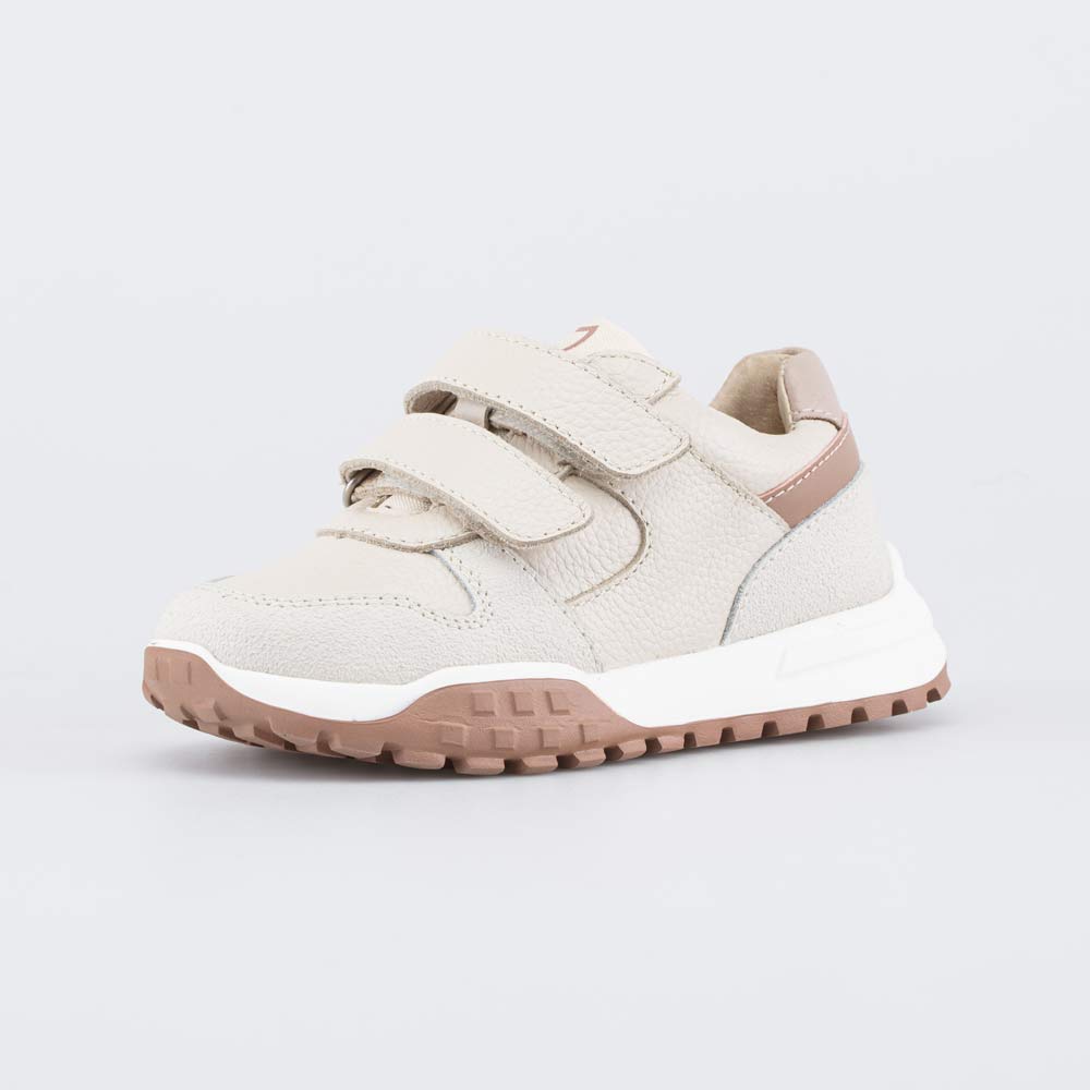 344498-23 Кожаные кроссовки на липучках для девочки , все фото 1