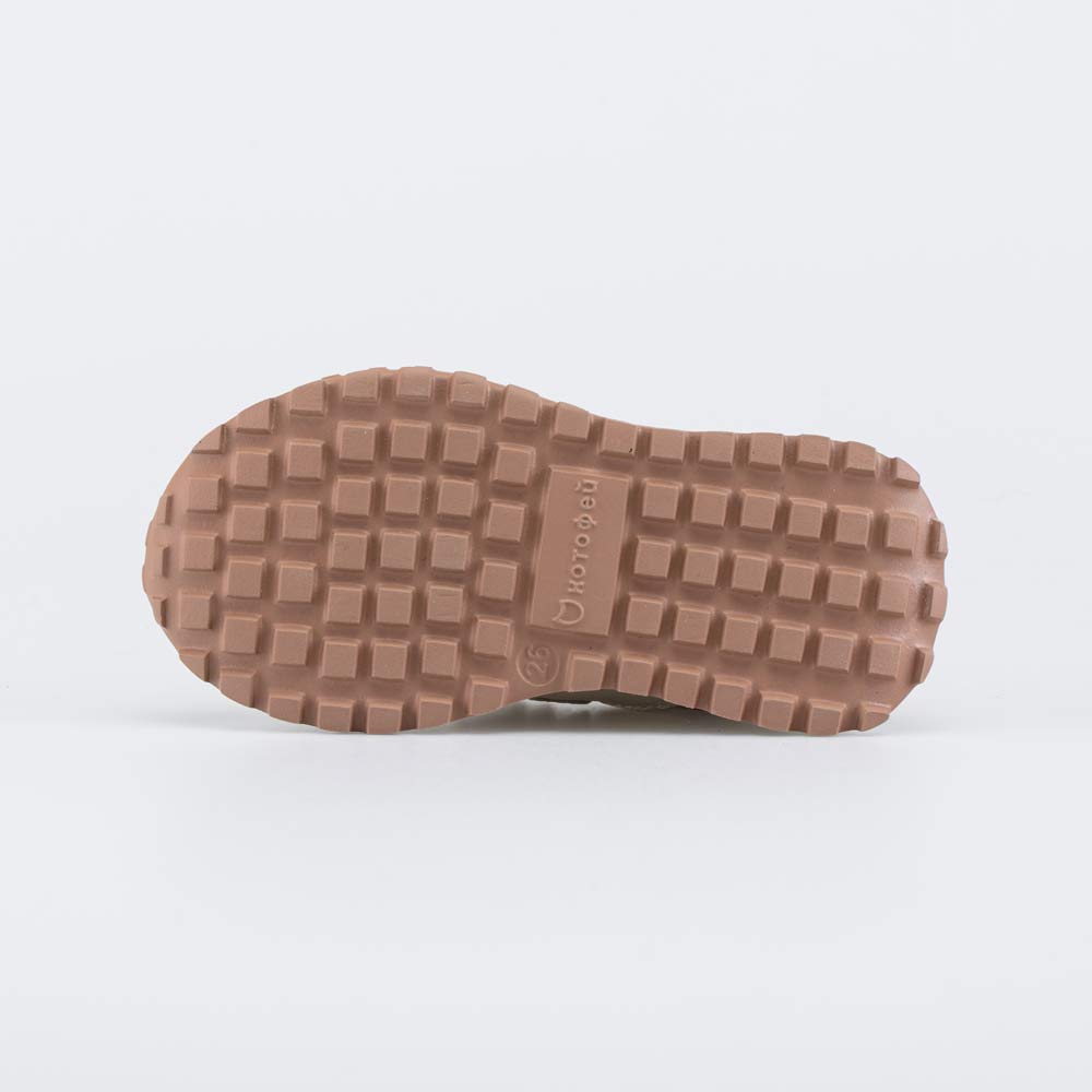 344498-23 Кожаные кроссовки на липучках для девочки , все фото 3