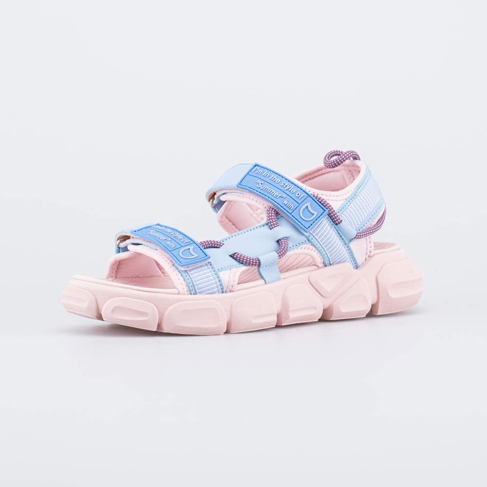 724028-18 Пляжные сандалии на липучках для девочки-подростка, все фото 1