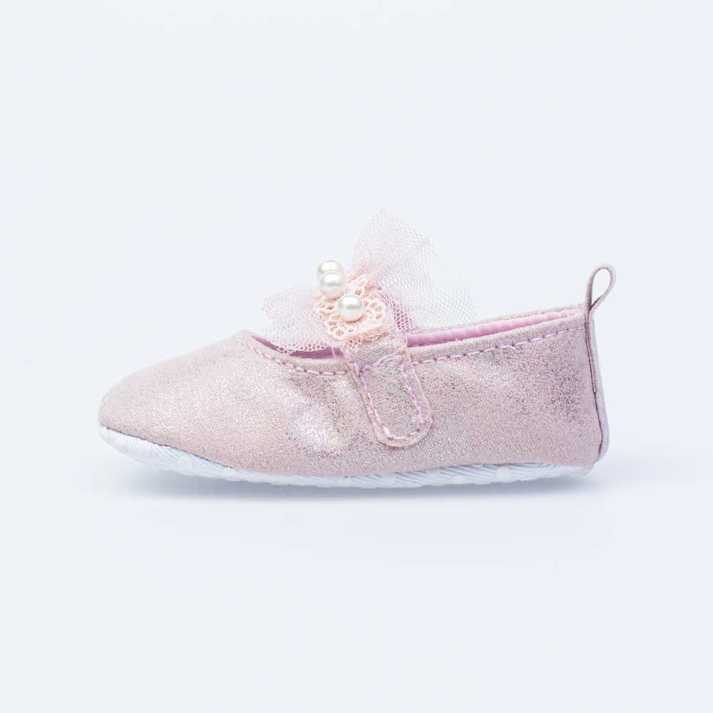 001088-12 Пинетки розовые с жемчужинами, все фото 3