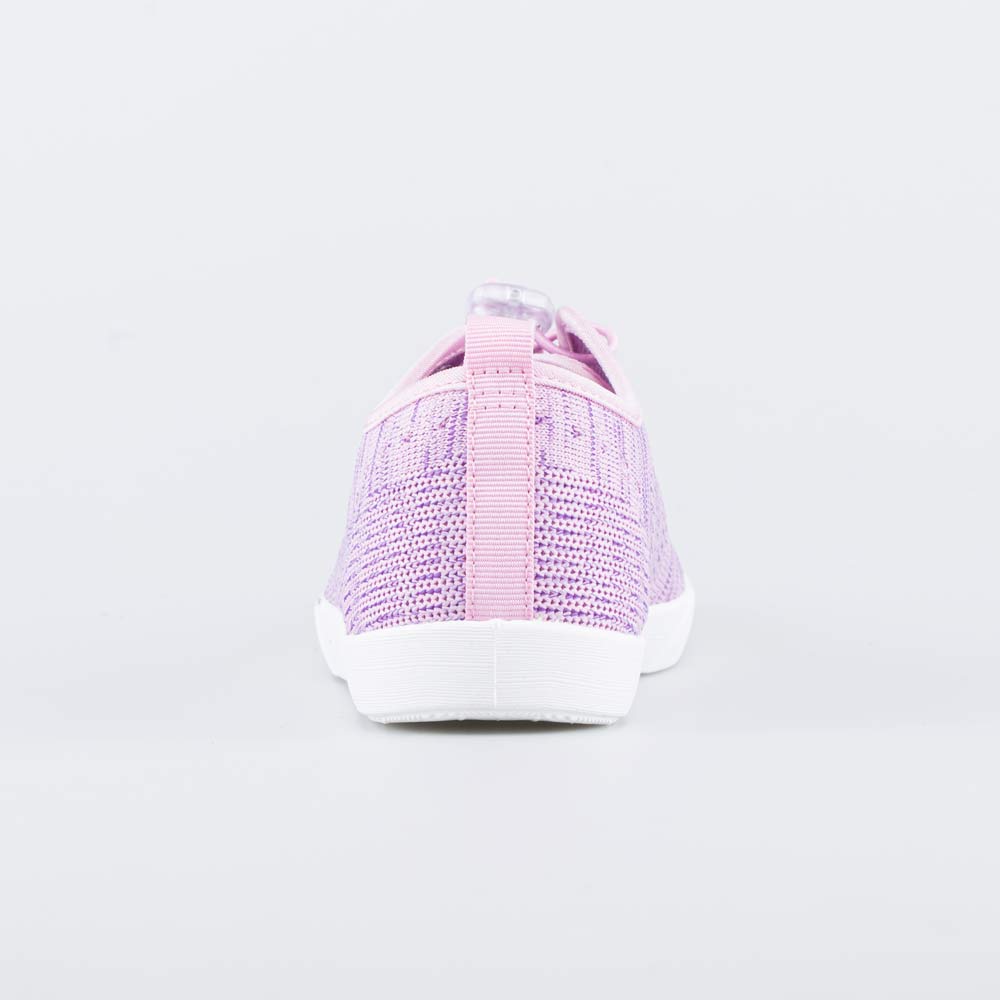 731121-17 Кеды из вязаного текстиля для девочки сиреневый, все фото 5