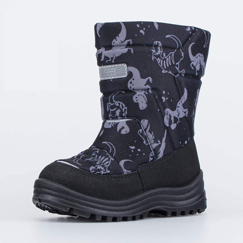 264034-41 Дутики для мальчика Динозаврики черный, все фото 1