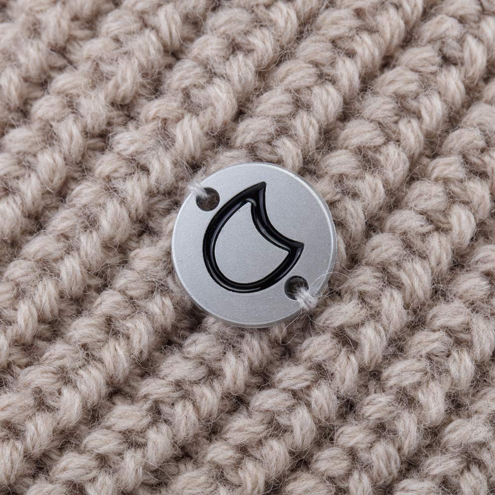 07811404-40 Бежевая однослойная шапка с отворотом, все фото 3