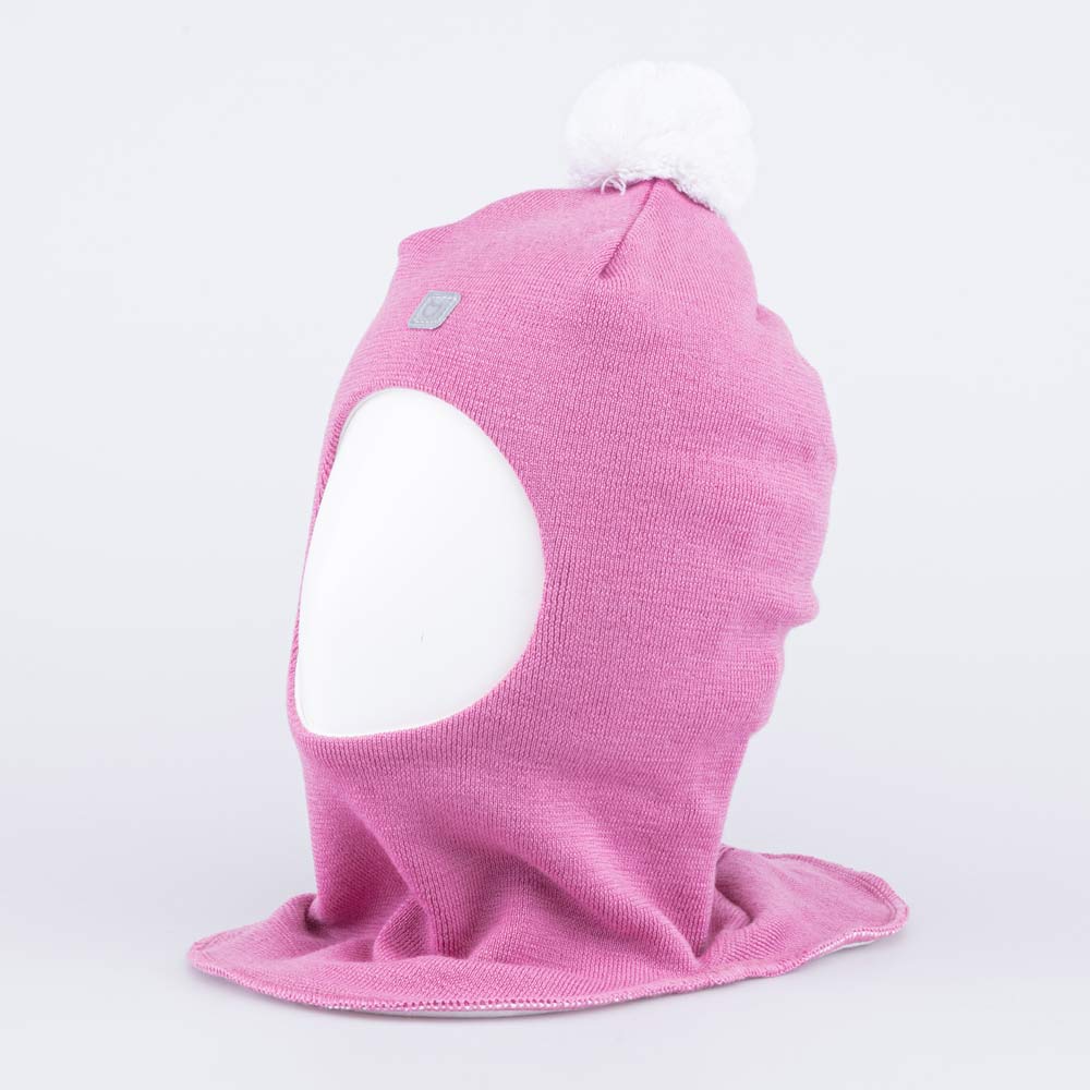 07811427-40 Розовая шапка-шлем для девочки, все фото 1