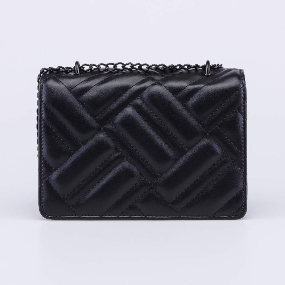 02802395-40 Детская черная сумочка со стежкой, все фото 3